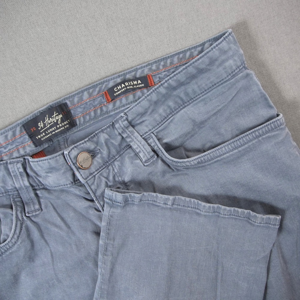 34 Heritage Charisma Comfort-Rise Classic Chino Strait Leg Men Pants Prep 35x34